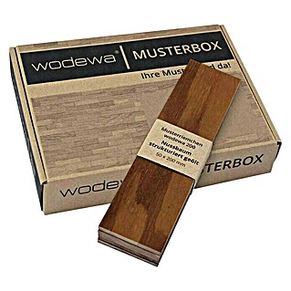 Wodewa Handmuster 200 Nussbaum (200 x 50 x 2 mm, 6 Stk., Strukturiert UV-geölt)