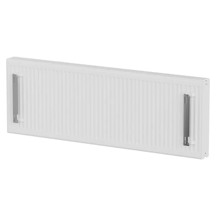 E.C.A. Planheizkörper - B x H: 1.600 x 550 mm, 2.494 W, 22 - Heizkörper mit Rippen und Halterungen für die Wandmontage. Ideal für effizientes Heizen von Räumen, robuste Bauweise.