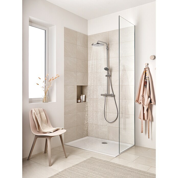 Grohe Vitalio Start Duschsystem 250Mit Thermostatarmatur, Lochabstand: 101,6 cm, Anzahl Strahlarten: 2 Stk., Chrom Mood Shot