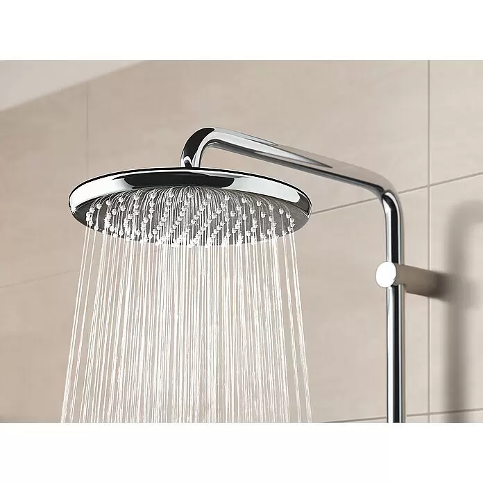 Grohe Vitalio Start Duschsystem 250 - Mit Thermostatarmatur, Lochabstand: 101,6 cm, Anzahl Strahlarten: 2 Stk., Chrom - Detailaufnahme