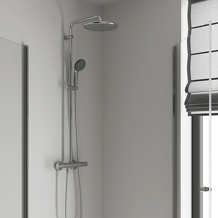 Grohe Vitalio Start Duschsystem 250Mit Thermostatarmatur, Lochabstand: 101,6 cm, Anzahl Strahlarten: 2 Stk., Chrom Mood Shot