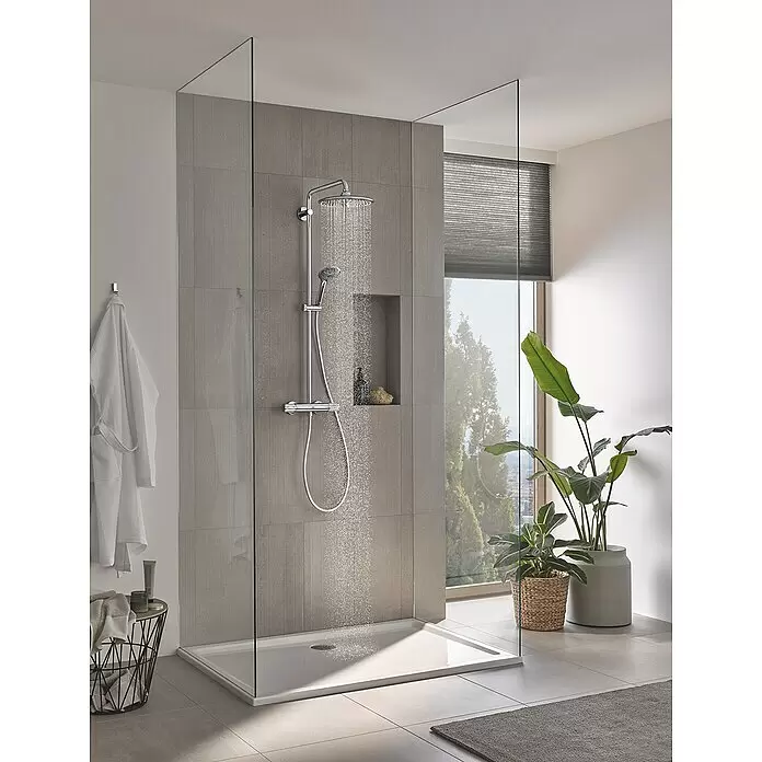Grohe Vitalio Joy Duschsystem 260 - Mit Thermostatarmatur, Lochabstand: 100,5 cm, Anzahl Strahlarten: 3 Stk., Chrom - Stimmungsaufnahme
