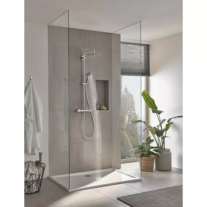 Grohe Vitalio Joy Duschsystem 260 - Mit Thermostatarmatur, Lochabstand: 100,5 cm, Anzahl Strahlarten: 3 Stk., Chrom - Stimmungsaufnahme