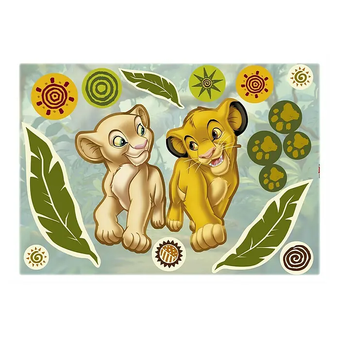 Komar Wandtattoo Simba and Nala