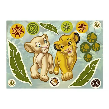 Komar  Wandtattoo Simba and Nala