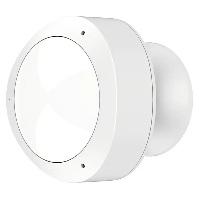 Hama Bewegungsmelder Wifi - Reichweite Sensor: 10 m, Weiß, L x B x H: 12 x 9 x 7,5 cm - Weiße, runde Alarmanlage mit modernem Design. Das Gerät hat ein schlankes Profil und ist für die Wandmontage geeignet.
