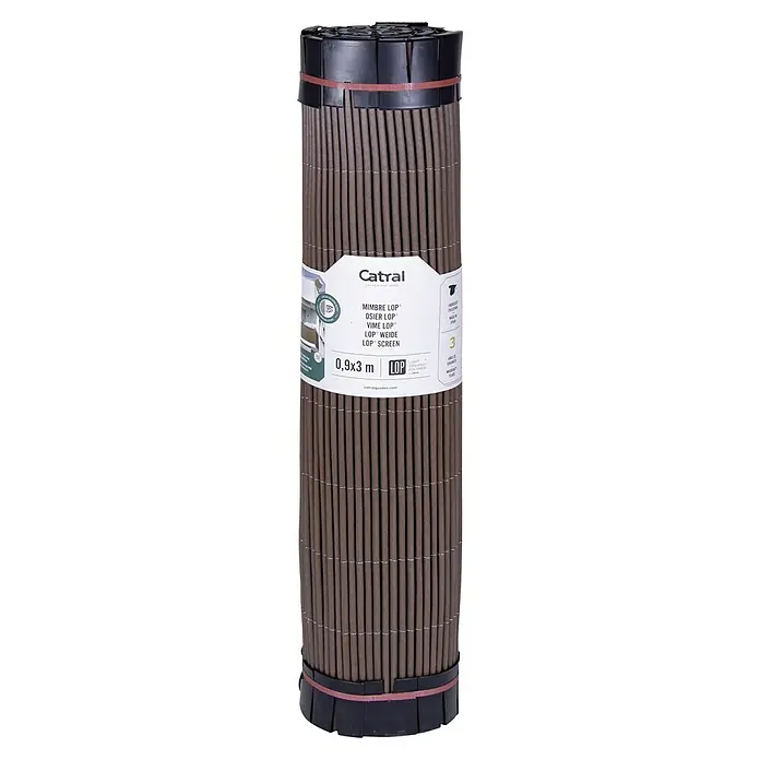 Nortene Sichtschutzmatte LOP - L x H: 300 x 90 cm - Aufgerollter Catral LOP-Sichtschutz aus Weide, ideal für Garten und Terrasse. Die natürliche Optik bietet Privatsphäre und Windschutz.