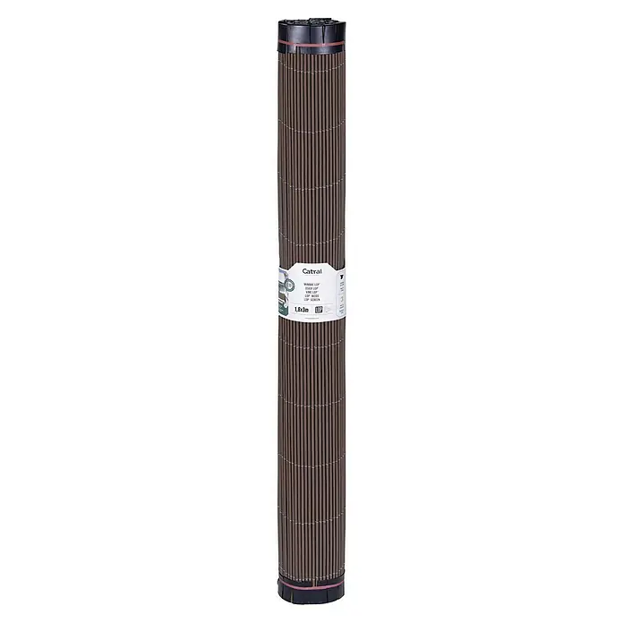 Nortene Sichtschutzmatte Wood - L x H: 3 x 1,8 m, Bambus Optik - Gerollter Catral Sichtschutz aus Weide, ideal für Garten oder Terrasse, Abmessung 1,8 x 3 Meter.