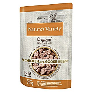 Nature's Variety Comida húmeda para gatos Original (70 g, Pollo y Ganso)