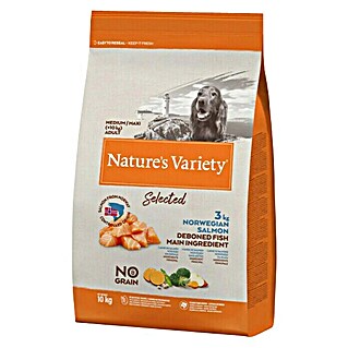 Nature's Variety Pienso seco para perros Selected Medium/Max (10 kg, Salmón)