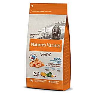 Nature's Variety Pienso seco para perros Selected Medium/Max (2 kg, Salmón)