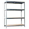 Simonrack Simontaller Estantería para cargas pesadas Simonforte Chipboard (L x An x Al: 90 x 180 x 200 cm, Capacidad de carga: 600 kg/balda, Número de baldas: 4 ud., Plateado)