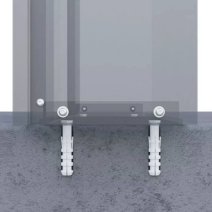 Portaferm Standbriefkasten Maximus - L x B x H: 14 x 39,5 x 115 cm, Anthrazit, Edelstahl, Hausnummernfeld - Detailaufnahme