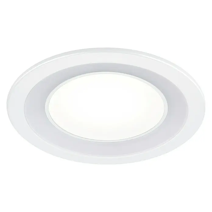 Trio Leuchten LED-Einbauleuchte rund CORE - 10 W, Ø x H: 14,8 x 3,3 cm, Warmweiß, Weiß - Die runde, weiße LED-Deckenleuchte sorgt für eine gleichmäßige Ausleuchtung. Modernes Design für jeden Raum.