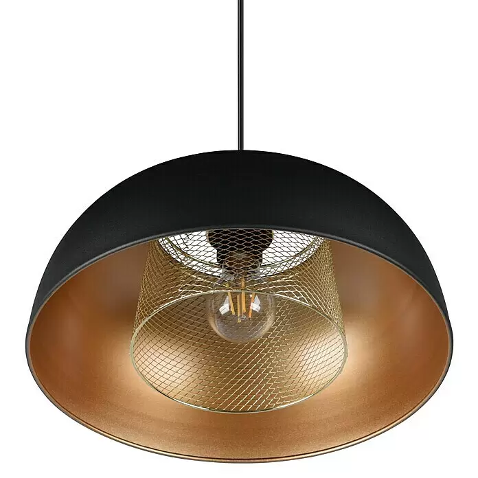 Reality Leuchten Punch Pendelleuchte - 40 W, Schwarz matt, E27 - Detailaufnahme