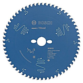 Bosch Kreissägeblatt Expert for Wood (Durchmesser: 260 mm, Bohrung: 30 mm, 60 Zähne)
