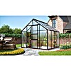 Vitavia Gewächshaus (2,58 x 2,57 x 2,3 m, Farbe: Anthrazit, Polycarbonat, 4 mm)