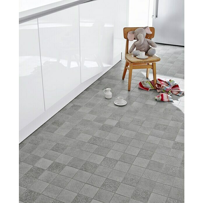 Mosaikfliese Quadrat Shabby CELLO (29,8 x 29,8 cm, Grau, Matt)