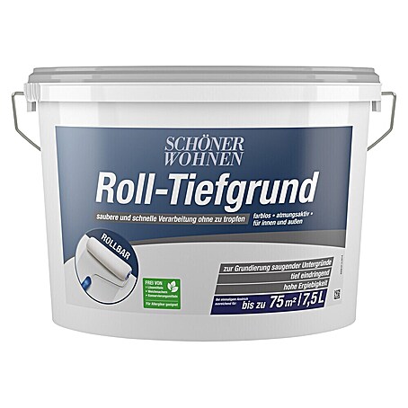 SCHÖNER WOHNEN-Farbe Grundierung Roll-Tiefgrund Hydrosol-Grundierung (7,5 l, Farblos)