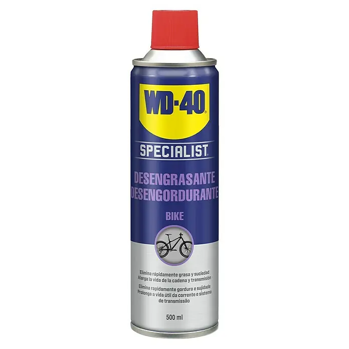 WD-40 Bike Lubricante - 500 ml - WD-40 Specialist Bike Desengrasante para limpieza y mantenimiento de bicicletas, eliminando grasa y suciedad, y prolongando la vida útil.