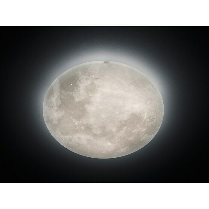 Trio Leuchten Grau) cm, 12 rund x | (40 LED-Deckenleuchte H: Lunar x W, Ø 600 mm BAUHAUS