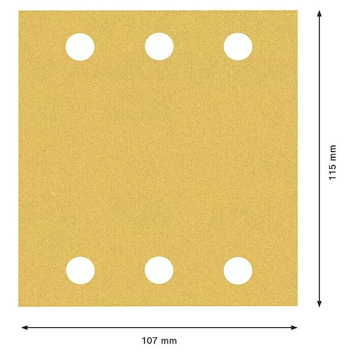 Bosch Expert Schleifblätter C470Körnung: 120, 115 x 107 mm, 10 Stk.