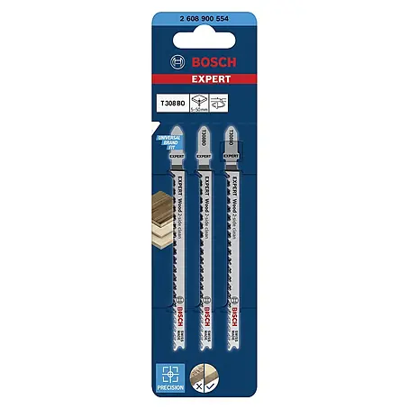 Bosch  Stichsägeblätter Wood 2-Side Clean T308 BO