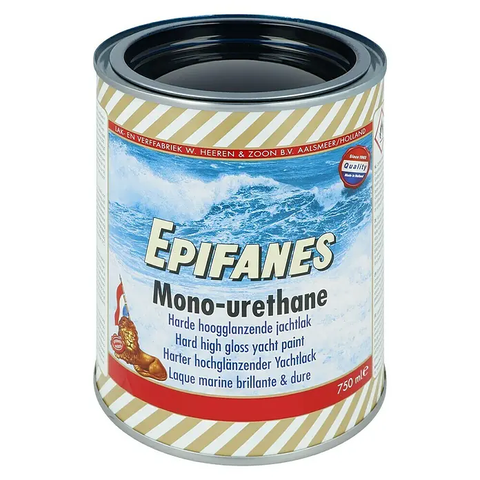 Epifanes Yachtlack Mono-Urethan - Dunkelblau 3108, 750 ml - Dose Epifanes Mono-Urethan Hochglanz-Yachtlack, ideal für den Schutz und die Veredelung von Booten und anderen maritimen Anwendungen.