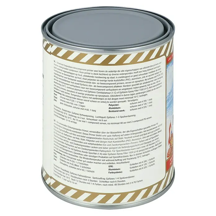 Epifanes Multiprimer Marine - 750 ml, Grau - Epifanes Primerdose: Vielseitiger Einkomponenten-Primer für verschiedene Oberflächen. Bietet starken Rostschutz und gute Haftung.