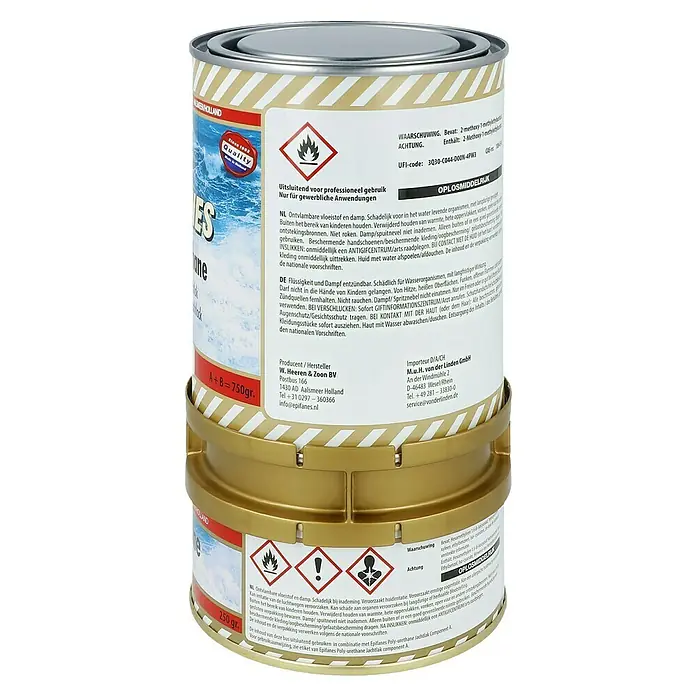 Epifanes Polyurethan-Klarlack 2 K DD-Lack - 750 ml, Glänzend, Klar - Dose Epifanes Polyurethan-Yachtlack, ideal für den Schutz und die Veredelung von Booten und anderen maritimen Anwendungen.