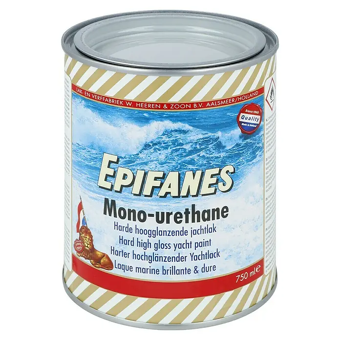 Epifanes Yachtlack Mono-Urethan - Mittelgrau 3212, 750 ml - Dose Epifanes Mono-Urethan Yachtlack, ein hochwertiges Produkt für langanhaltenden Schutz und Glanz auf Booten.