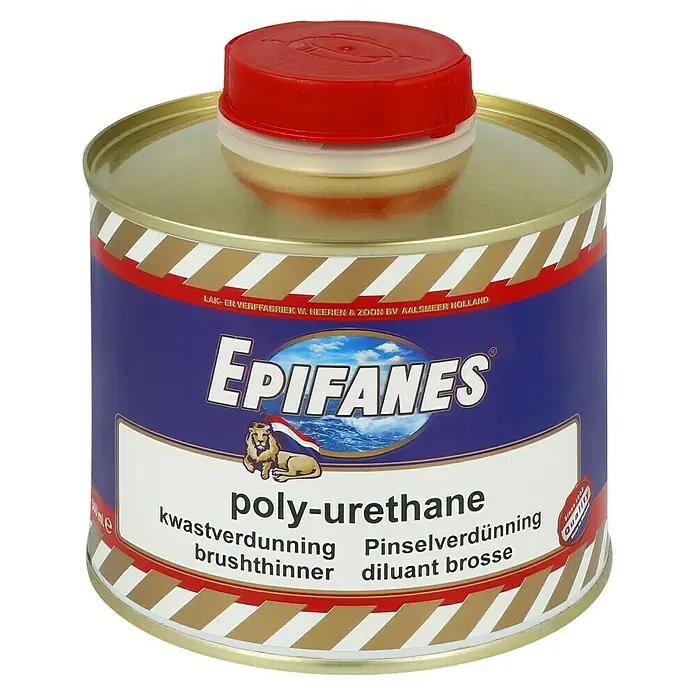 Epifanes Pinselreiniger & Verdünner - Geeignet für: Lacke, 500 ml - Dose Epifanes Polyurethan Verdünnung, ideal zum Verdünnen von Polyurethanfarben und zur Pinselreinigung. Für ein optimales Streichergebnis.