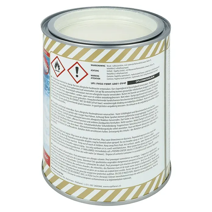 Epifanes Yachtlack Mono-Urethan - Walgrau 3201, 750 ml - Dose Epifanes Lack, entzündbare Flüssigkeit und Dampf. Enthält Lösungsmittel, kann allergische Reaktionen verursachen.