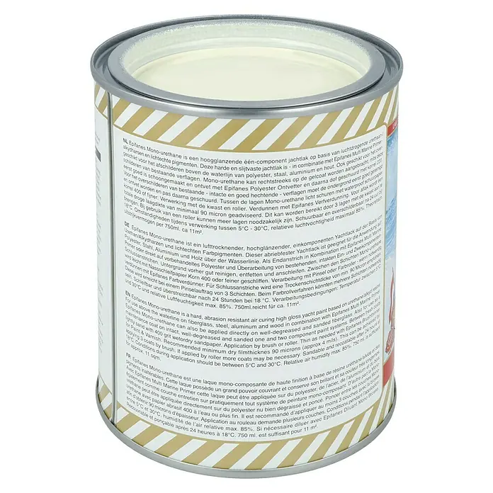 Epifanes Yachtlack Mono-Urethan - Beige 3253, 750 ml - Dose Epifanes Mono-Urethan Lack, ideal für hochglänzende Lackierungen auf verschiedenen Oberflächen im Bootsbereich.