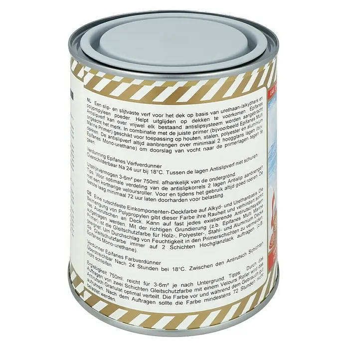 Epifanes Gleitschutzfarbe - 750 ml, Grau 212 - Can of Epifanes non-slip deck paint.