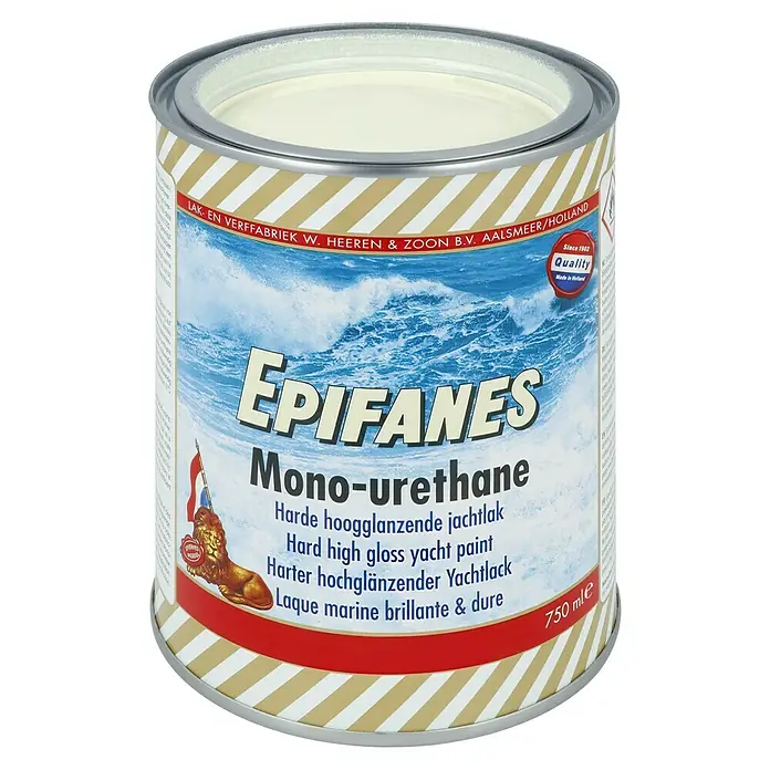 Epifanes Yachtlack Mono-Urethan - Beige 3253, 750 ml - Dose Epifanes Mono-Urethan Yachtlack, ein hochwertiger, hochglänzender Lack für Boote und Schiffe.