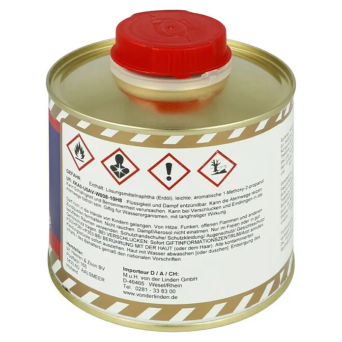 Epifanes Holzbeize - Geeignet für: Teak, 500 ml - Dose mit Gefahrenetikett. Enthält Lösungsmittel, leicht entzündbar, reizt Atemwege und ist giftig für Wasserorganismen.