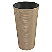 Visoka okrugla posuda za biljke Aurora  (Vanjska dimenzija (ø x V): 30 cm x 57 mm, Plastika, Smeđe boje) | BAUHAUS