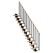 Dolle Mittelholmtreppe Dublin (Breite: 69 cm, Gerade, Anthrazitgrau, Farbe Stufen: Buche Natur, Geschosshöhe: 222 cm - 270 cm) | BAUHAUS