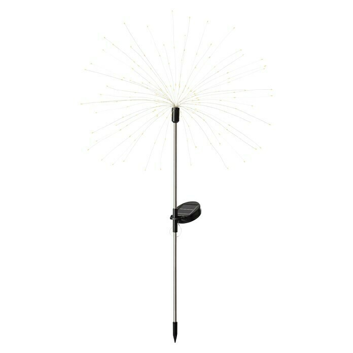 BAUHAUS Solar-decoratielamp Firework (Zwart, IP44, Lichtkleur: Warm wit) | BAUHAUS
