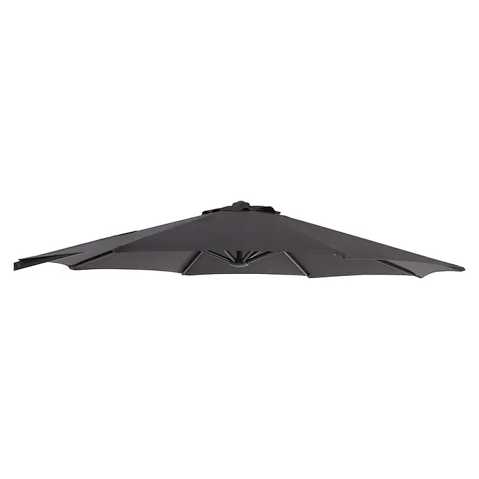 Sunfun Techo de repuesto Ligurien - 300 cm, Antracita, Específico para: Parasol de jardín Sunfun Ligurien - Primer plano de un parasol de exterior color antracita, ideal para los días soleados en el jardín.