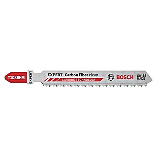 Bosch Expert Stichsägeblatt Carbon Fiber Clean T108 BHM (Länge: 92 mm, T-Schaft, 3 Stk.)
