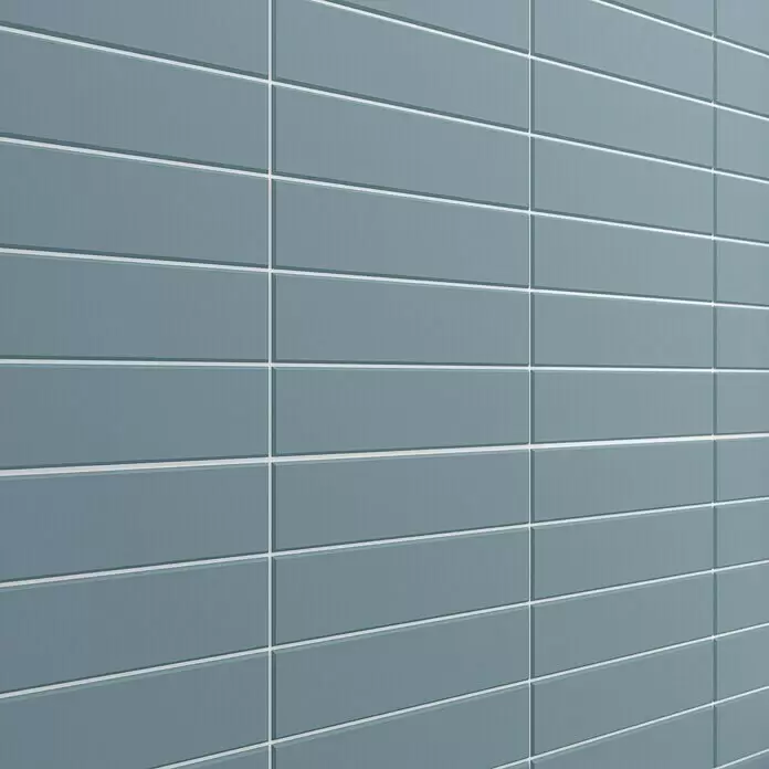 Modern Style Wandfliese Urban Oceano - 7,5 x 30 cm, Blau, Matt - Stimmungsaufnahme