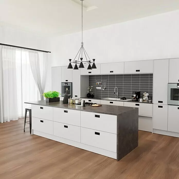 Modern Style Wandfliese Urban Antracita - 7,5 x 30 cm, Anthrazit, Matt - Stimmungsaufnahme