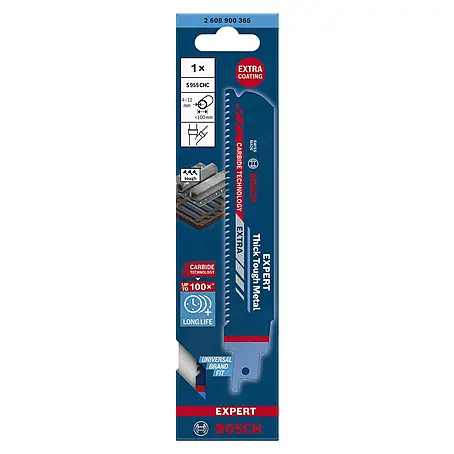 Bosch Expert Hoja de sierra de sable Thick Tough Metal