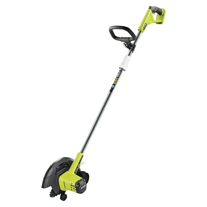 Ryobi ONE+ Akku-Rasenkantenschneider RY18EGA-0 - 18 V, Li-Ionen, Ohne Akku - Abbildung eines Ryobi ONE+ Akku-Rasentrimmers, ideal für präzise Rasenpflege mit Akkubetrieb für flexible Gartenarbeit.