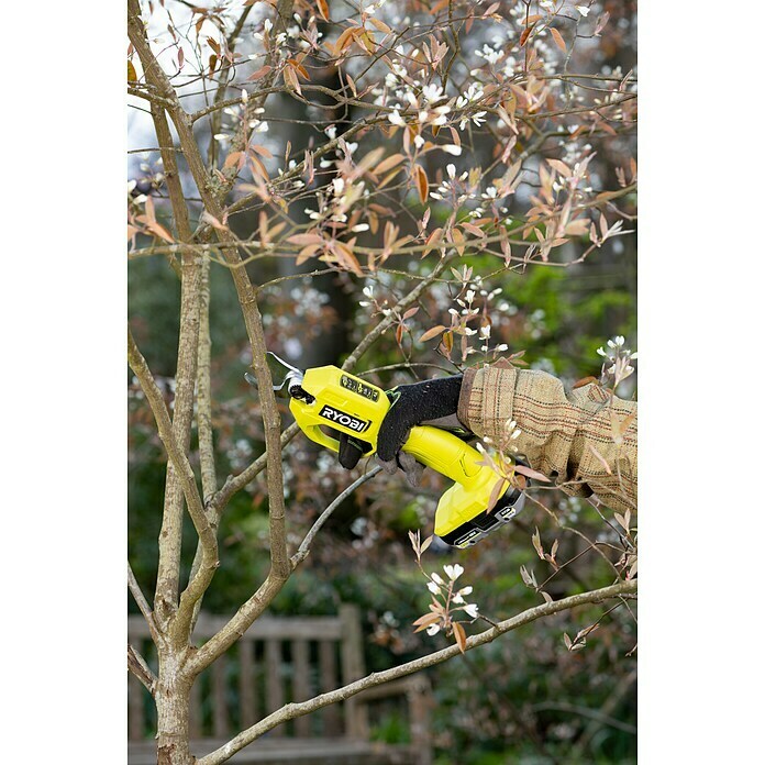 Ryobi ONE+ Akku-Gartenschere RY18SCA-018 V, Li-Ionen, Ohne Akku, Max. Aststärke: 25 mm Use Shot