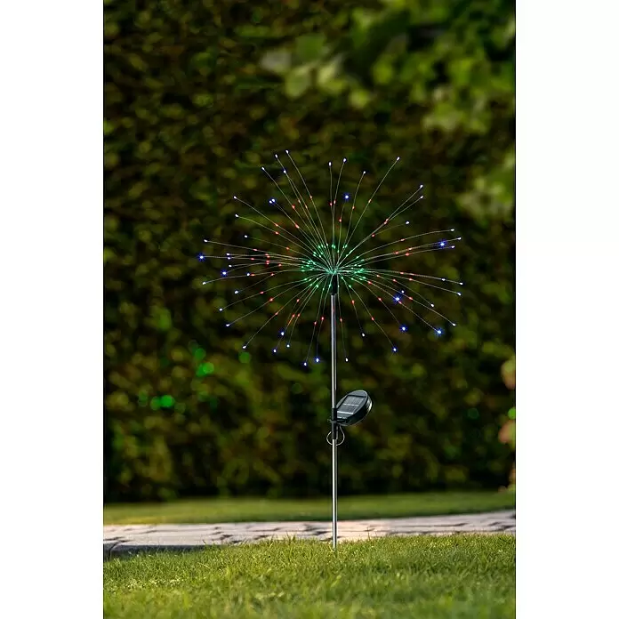 BAUHAUS Solarleuchte FeuerwerkHöhe: 90 cm, IP44, Lichtfarbe: RGB