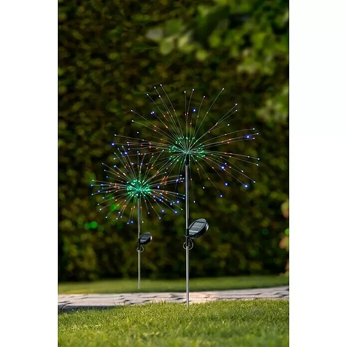 BAUHAUS Solarleuchte FeuerwerkHöhe: 90 cm, IP44, Lichtfarbe: RGB