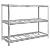 Simonrack Simontaller Schwerlastregal Ecoforte Rex (H x B x T: 200 x 180 x 60 cm, Traglast pro Boden: 400 kg, Anzahl Böden: 3 Stk., Stecken, Silber) | BAUHAUS